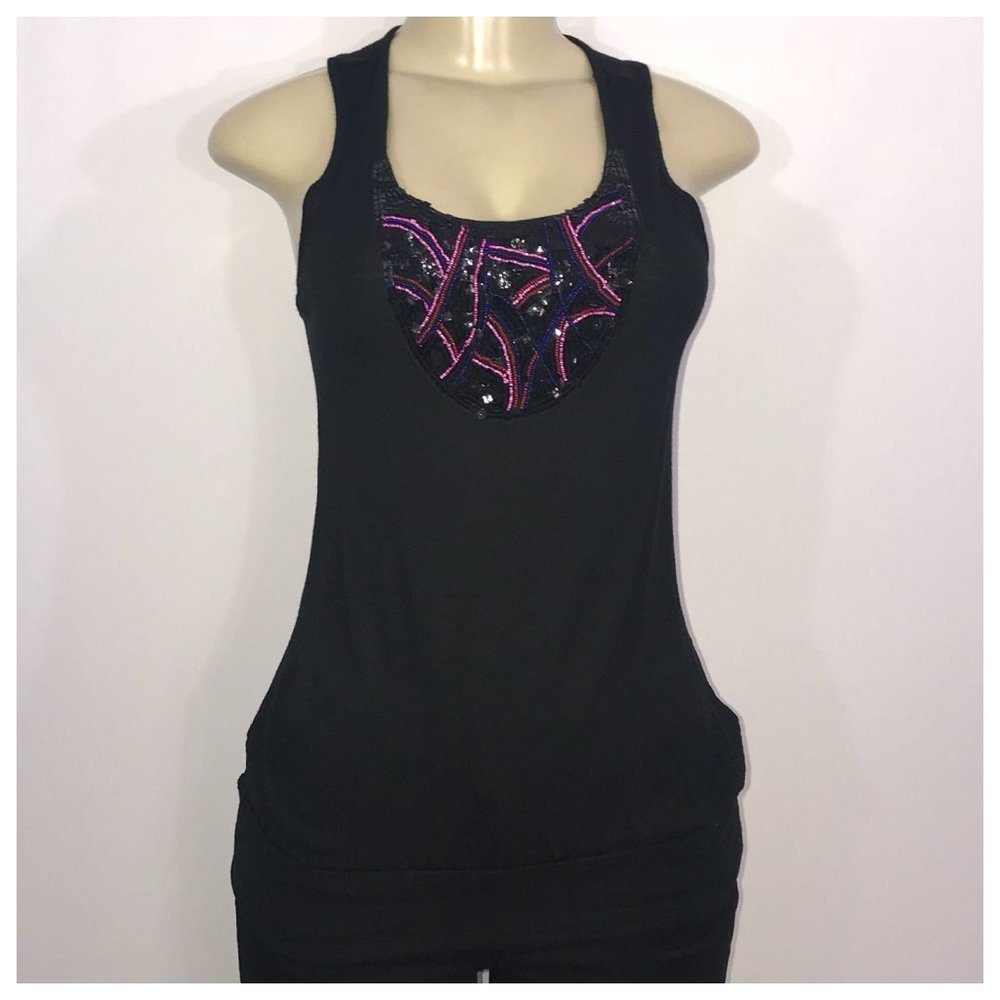 Buffalo Black Tank With Sequins